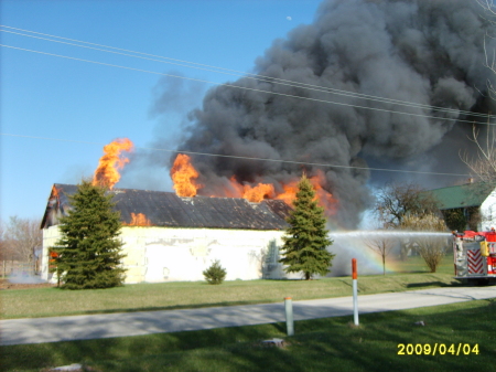 Barn fire