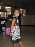 Sophia's first day of school