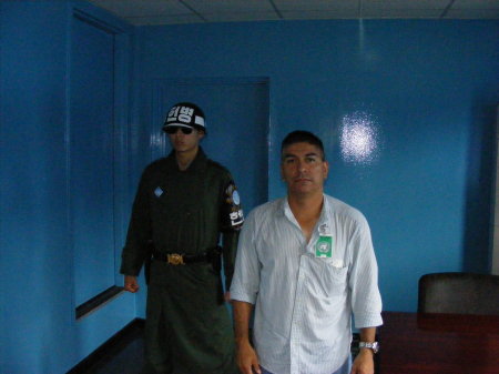 ROK Gaurd on the North Korean Side of DMZ