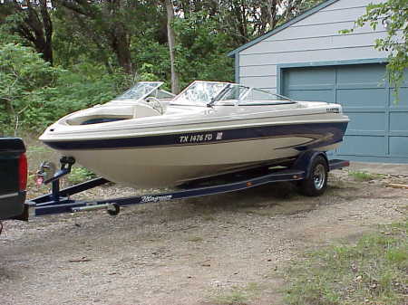 The boat and it has a heavily modified 350 in