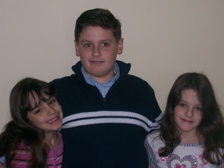 Eddie with his cousins, Samantha & Taylor