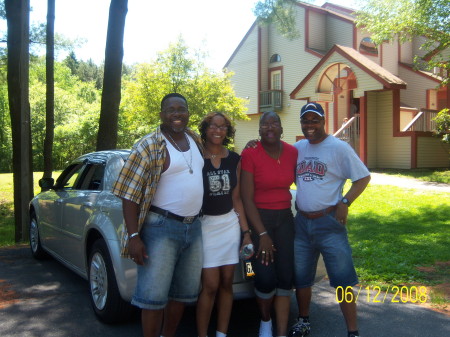 Stephen, (wife) Terri, Terry and Arnold