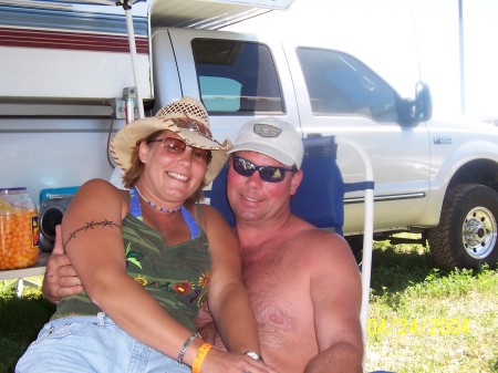 my wife Pam and I at country thunder