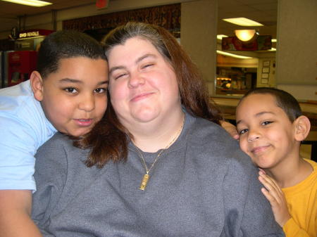 My sister Angie and her boys Devin (left ) and