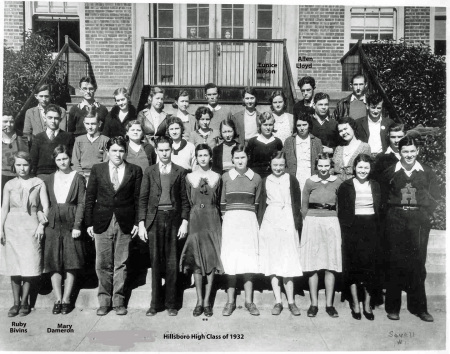 Hillsboro High Class of 1932