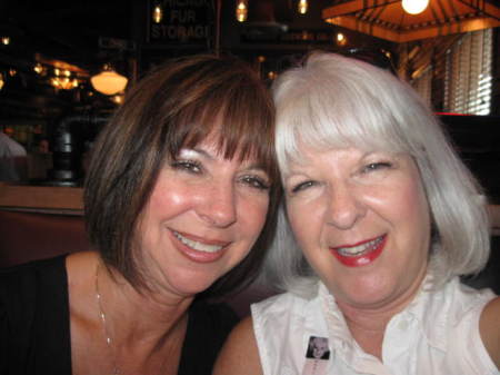 My sister Debbie and me