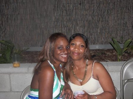 me and my cousin nikka at the bbq