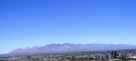 Downtown Tucson w/Catalina Mtns