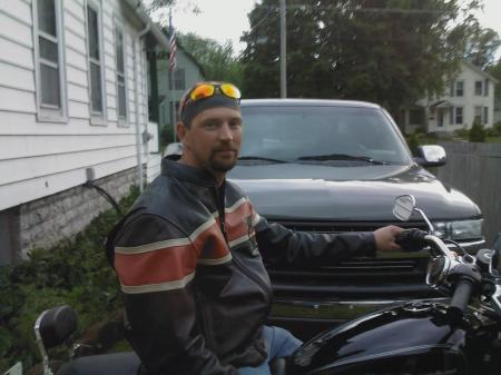 Steve on his Harley Sportster