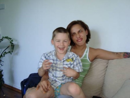 shauna and xhavit(javid)my grandson 4yrs old