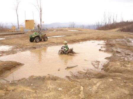 Garrett in the mud