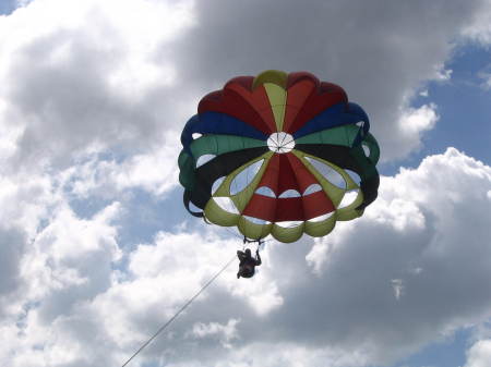 Me parasailing in Dominican Republic