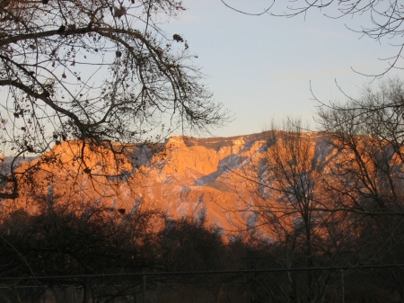 Sandia Mountains at Sunset, Albuquerque