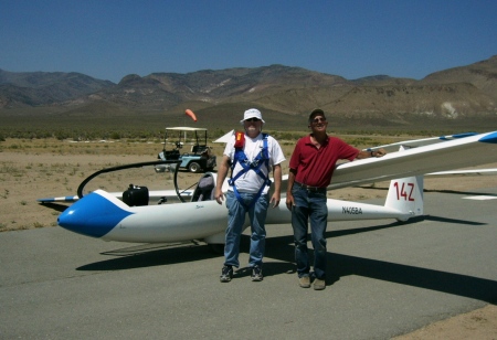 Getting ready to fly at Air Sailing Gliderport