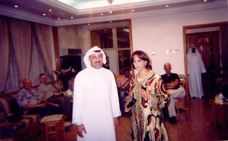 our kuwaiti friend and his aunt, at her home