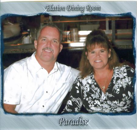 My husband and I on a cruise