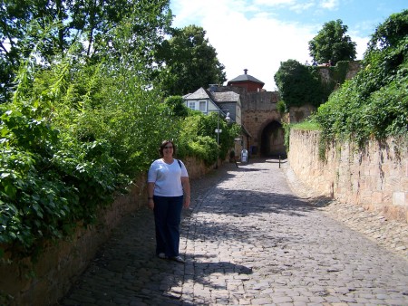 heading to a Schloss in Marburg Germany in Jul