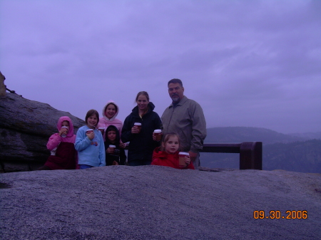 Sis and kids in yosemite