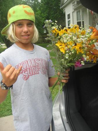 Wildflowers picked just for Grandma