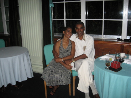 My wife and I last year in Jamaica
