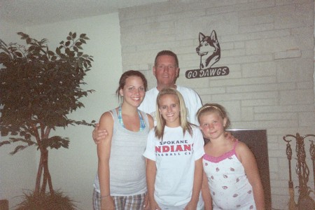 Gregg and his/our girls- summer 2008