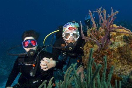 Wifey and I pose in Cozumel