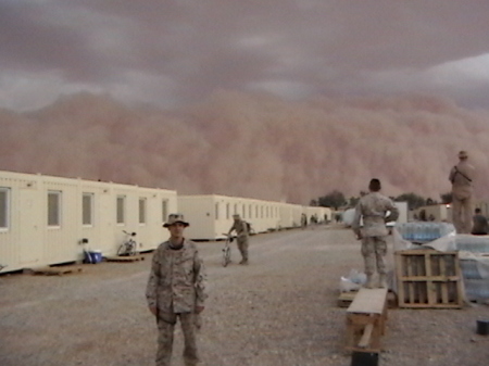 me (camp al asad)  dust storm