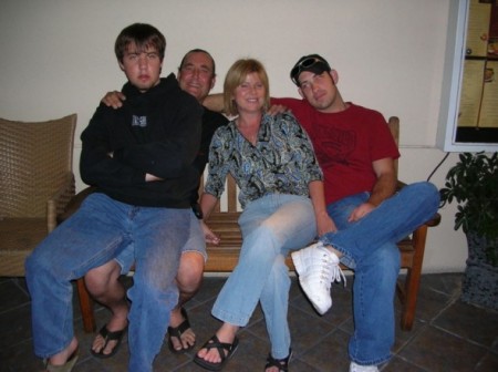 Tonya, (husband) Mike, (sons) Josh, and Kyle