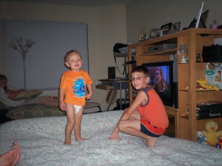 Grandsons Casey and Gaven