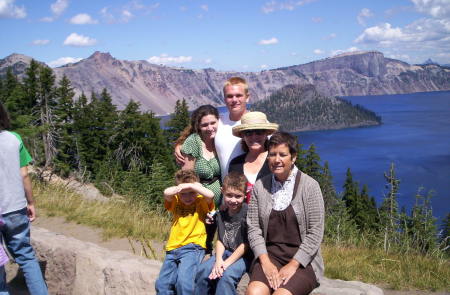 Silvia's Family at Crater Lake, Oregon