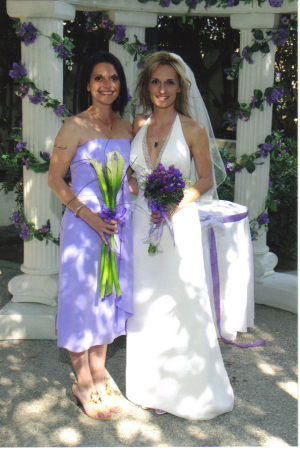 My wedding day w/ sister Raina on April 1 06