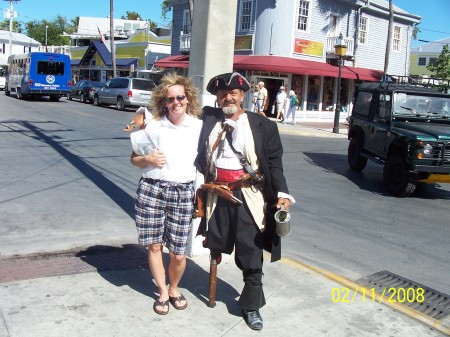 Me & one-legged pirate at Key West