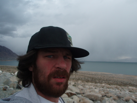 Storm on Walker Lake NV behind me