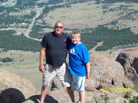 Keith and Jacob at Mt. Scott