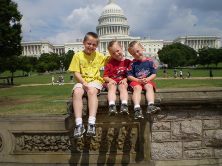 boys in front of capitol