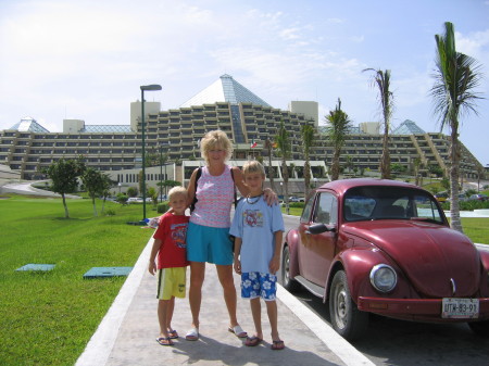 Me and my sons in front of Gran Melia