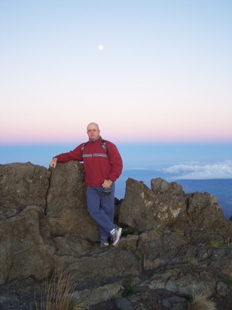 10,000 feet up Maui, before sunrise