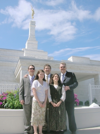 Warner Family at Columbia SC Temple