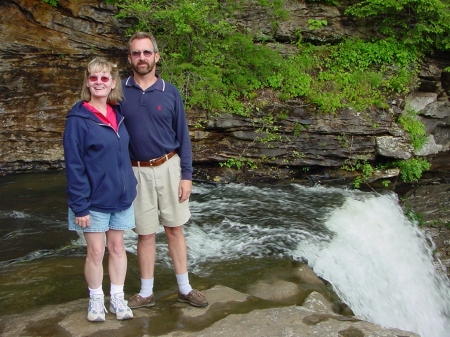 David and Lynn at the top of Ozone Falls