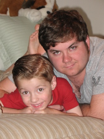 Our youngest son and his nephew-our grandson!