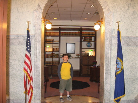 Josh in the Governor's office