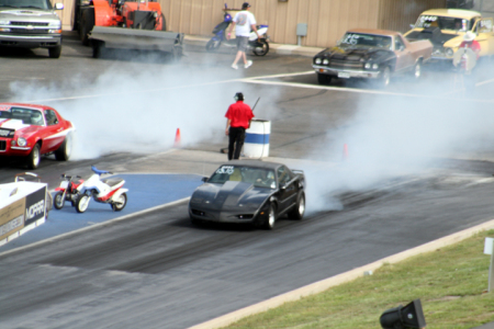 The Race Car with Serena driving