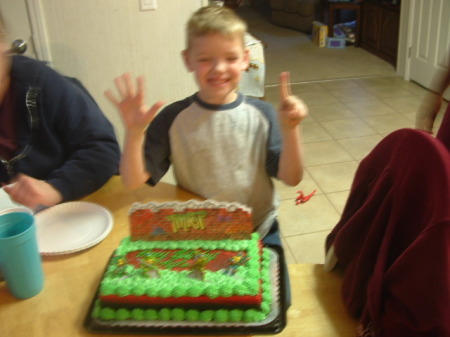 Kyle, my oldest, turning six.