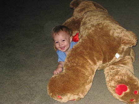 The Bear attached me Mommy!