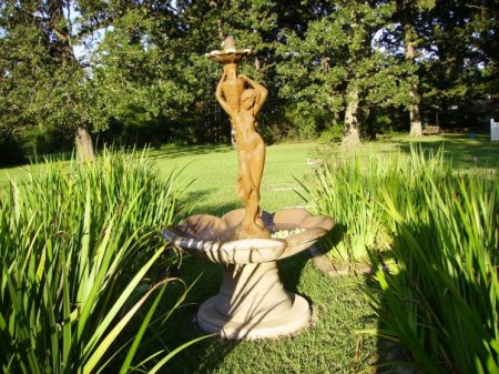 Fountain in the knot garden