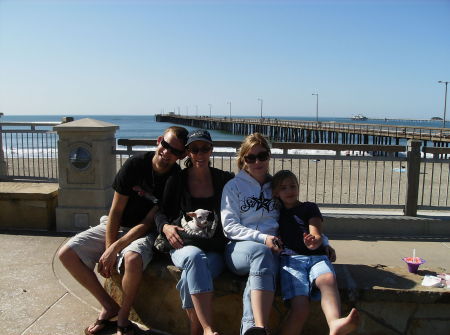 The gang hanging out at Avila Beach