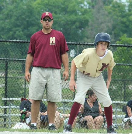 my husband John coaching Jake