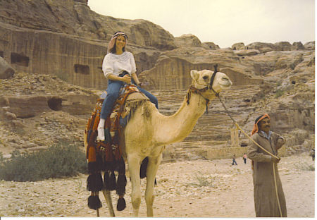 Jackie in Petra, Jordan