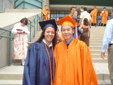 Twins graduation, June, 2007