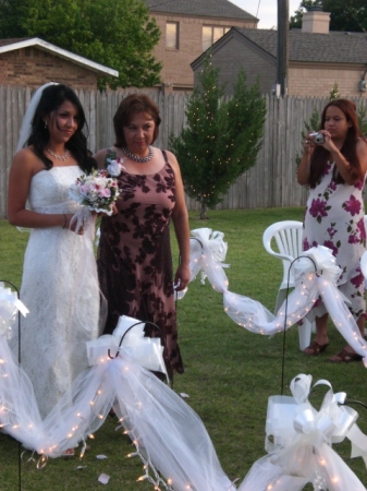 Walking the bride down the aisle